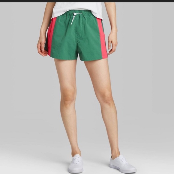 Wild Fable Emerald Color Block Shorts 